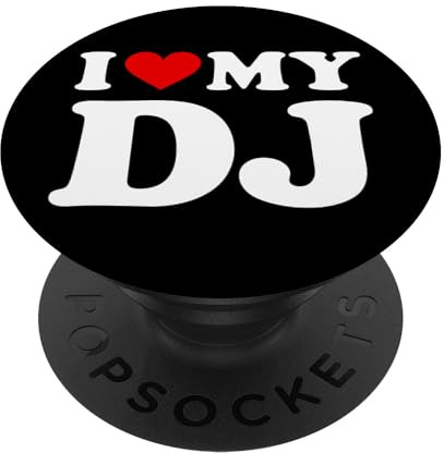 I Love My DJ Disc Jockey Tourne-disque PopSockets PopGrip Interchangeable