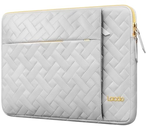 Lacdo Laptop Sleeve Case for 15 inch New MacBook Air M5/A3448 2026, M4 A3241 2025/M3 A3114/M2 A2941 2024-2023, 15 inch MacBook Pro A1990 A1707, Computer Bag with Accessory Pocket, Space Gray