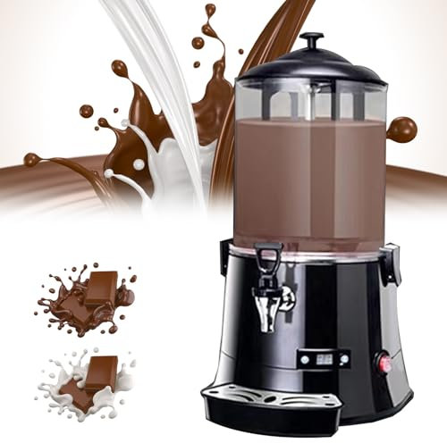 ELIKBH Macchina per Cioccolata Calda, distributore di Cioccolata Calda 220 V, distributore di Cioccolata Calda Commerciale, termostato Regolabile 30~90℃ Macchina per Cioccolata Calda