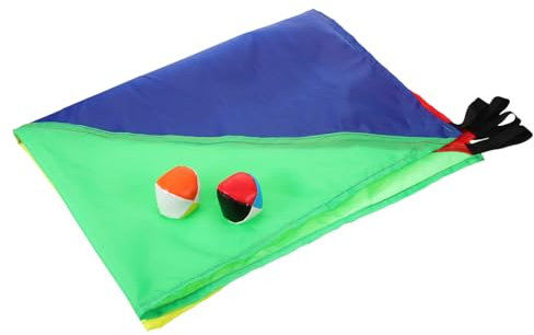 Abaodam Spielzeugset Für Sensorisches Training Draußen Mit Regenbogenschirm Und Bunten Bällen Für Junge Mädchen Geeignet Für Outdoor-Spiel