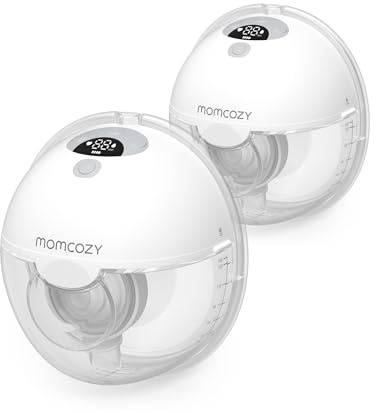 Momcozy Hands Free Breast Pump, 2 Pack, Gray