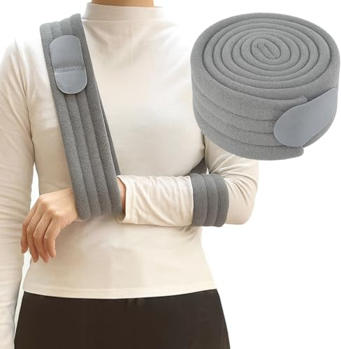 Dokoshia Verstellbare Armschlinge zur Unterstützung von Schulterverletzungen, leichte Unterarmbandage für Frakturen, Armstützgurt für Verstauchungen, Erholung nach Operationen und Ruhigstellung des