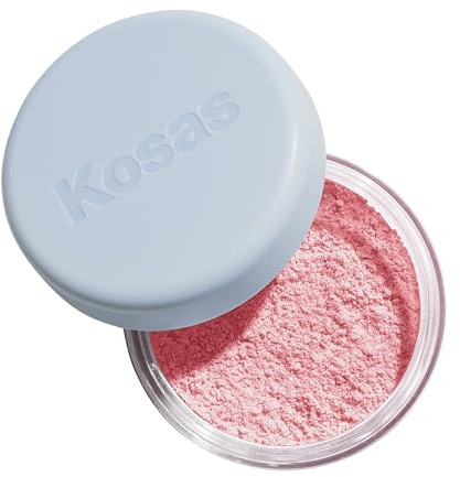 Kosas Cloud Set Loose Setting Powder – Talc-Free Translucent Face Powder for Oil Control, Ultra Sheer Pink