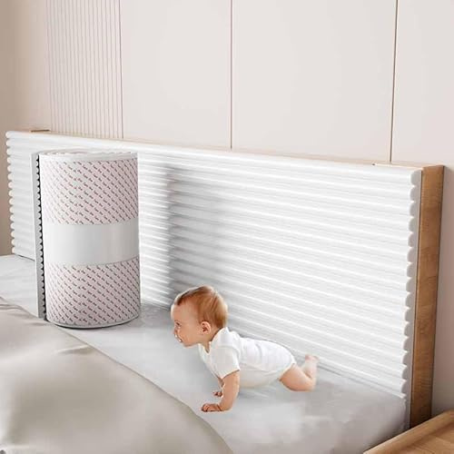 MTHGH Wandpaneele Gepolstert Kinderzimmer 200cm Selbstklebend,1.2 cm Dick Anti-Kollision Wandkissen Bett Kopfteil, Polsterpaneel Wand Wandschutz Bett Für Kinder Wandpolster(05,15x200cm)