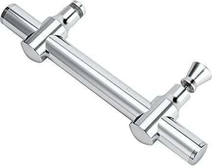 Poignée de Porte en Verre en Acier Inoxydable, entièrement réglable, avec Trou de 1,5 cm | Bouton de Porte de Grange | Barre Porte-Serviettes de Remplacement pour Cabine de Douche