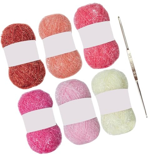 120 Yards Crochet Yarn Skein for Crocheting Dishcloths Crocheting Polyester Yarn Knitting 1.76oz 120 Yards Decorative for Home