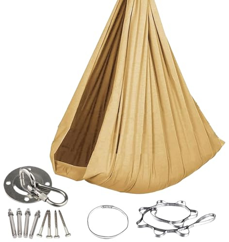 Hamac Suspendu,Chaise de Hamac Balançoire pour Enfant,Hamacs de Yoga aérien,pour Balcon Jardin Camping Pelouse Véranda Terrasse Patio