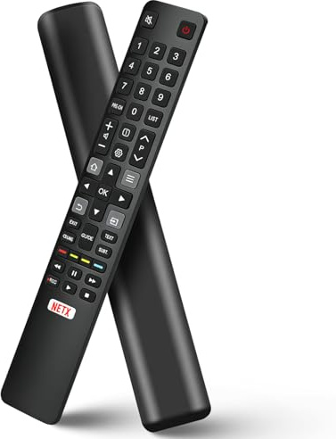 Replacement TCL TV Remote Control RC802N for TCL Android & LCD LED 4K Smart TVs: 32DS520, 40S6000FS, 49S6000FS, 49DP600, F43S5916, 50DP600, H32S5916, U49P6016, U55P6006 – No Setup Required