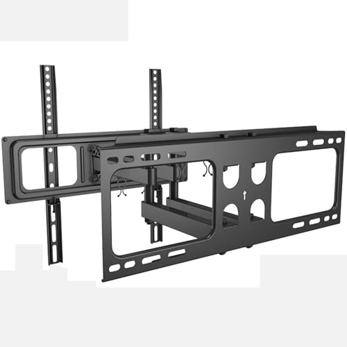 Supporto a Parete per TV Full Motion per televisori LED, LCD e OLED da 32-70, con Doppi Bracci articolati girevoli, inclinazione ed Estensione Regolabili, Robusto e faci
