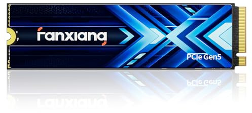 fanxiang SSD NVMe 1TB M.2 2280 PCIe Gen5, Fino a 14000 MB/s, S910 | 3D NAND TLC, PCIe Gen5 retrocompatibile con PCIe Gen4 e Gen3