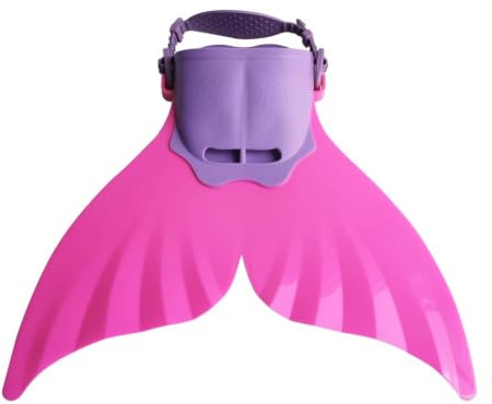 KyShaHo Mermaid Silikonflossen Schwimmtraining & Strandweiche Körperharte Flosse für Kinder Schwimmschuhe