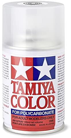 TAMIYA 86055 PS-55 Klarlack matt Polycarbonat 100ml - Sprühfarbe für Plastikmodellbau, Modellbau und Bastelzubehör, Sprühfarben für den Modellbau