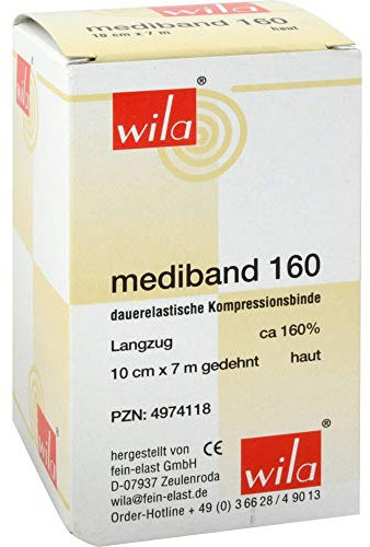 MEDIBAND 160 Langzugbinde 10 cmx7 m hautfarben 1 St
