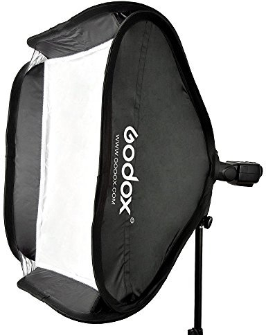 Godox 40 x 40 cm Softbox Diffuseur avec Support Type S Bowens Support pour Flash Speedlite