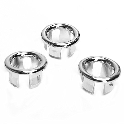 DDGE DMMS - Insert de trop-plein rond pour vasque de cuisine ou de salle de bain, pièce de rechange