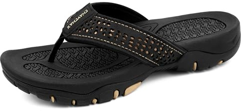 ChayChax Men’s Flip Flops Arch Support Sport Thong Sandals Non Slip Outdoor Beach Walking Slippers