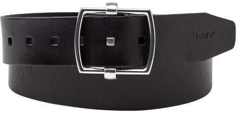 Levi's Herren & Unisex Chunky Center BAR Belt, Regular Black, One Size