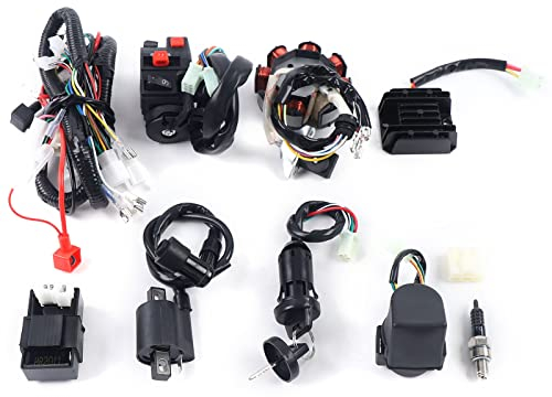 Jeu de faisceaux de câbles, faisceau de câbles CDI redresseur, bobine de stator électrique, câble électrique complet pour ATV, QUAD Bike Buggy 150-250 300 CC