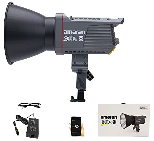 Aputure Amaran 200x S Actualización de luz de Video LED Bicolor Amaran 200x COB 200x-S/200xS Fuente puntual LED 200W 2700-6500K 45400 Lux a 1 m con Control de aplicación Bluetooth