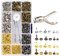 ZIOYA Leder Nieten 360 Set 3 Größen Ledernieten Metall Hohlnieten Set 4 Farben mit Fixierwerkzeug Nietenzange Lochzange Doppelkappe Nieten Set für DIY Handwerk Reperatur Nähen