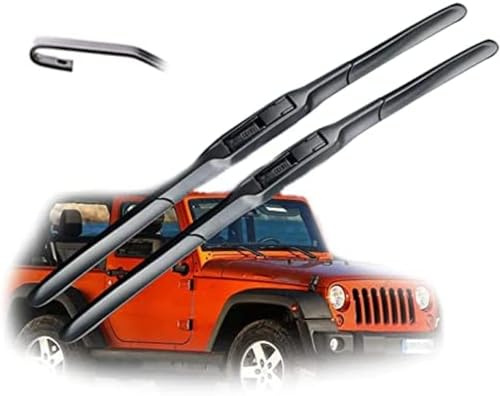 Auto Scheibenwischer Für Jeep Wrangler JK 2007 2008 2009 2010 2011 2012 2013 2014 2015 2016 2017, Vorne Wischerblätter Set Teile Ersatzwischblätter