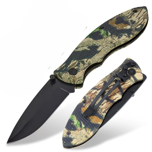 Shehadeh - Taschenmesser - Klappmesser - Outdoor Taschenmesser mit hochwertiger gehäteter Edelstahl-Klinge - Für Outdoor, Camping & Survival - Extrem scharf