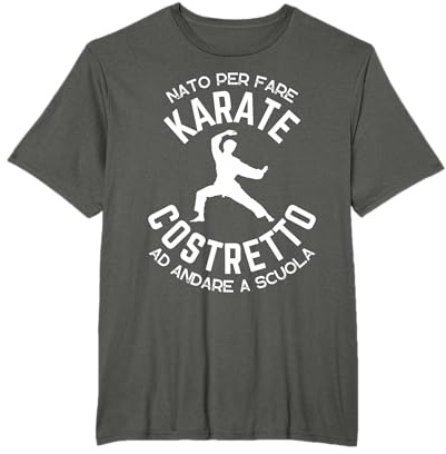 Nato per Fare Karate Karateka Arti Marziali Bambino Ragazzo Maglietta