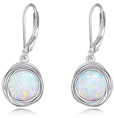 POPLYKE Süßwasser Perle Dangle Ohrringe für Damen Sterling Silber Leverback Ohrringe für Damen Perle Schmuck Geschenke für sie