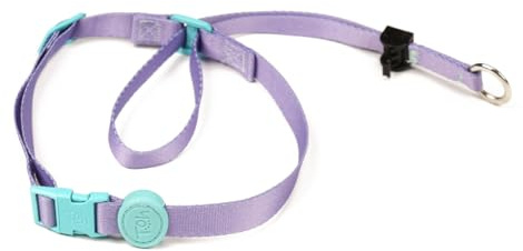 TOH Dog Head Collar, Stylish Design with Buckle Closure, Easy to Use Puppy Dog Collar, Adjustable Dog Halters Suitable for Dogs Training Outdoor Walking (Lilac, Large)
