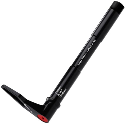 Attacco rapido per forcella RockShox da 15 mm, mountain bike e bici da corsa, in alluminio, con manico girevole regolabile, passo filettato: 1,5 mm, specifiche: 15 mm x 100 mm