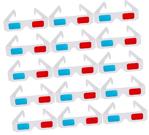 DOITOOL 40pièces Lunettes Anaglyphes Papier Lot pour Cinéma Compatible avec Films Et Jeux