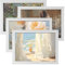 Xpieoyrm Set de 4 Marcos de Fotos, 8 Pulgadas marco de madera MDF 15x20cm, Hecho de Madera Panel de Cristal Marco de Fotos para Decoracion, Opción para Espacios de Arte, Oficinas y Hogares