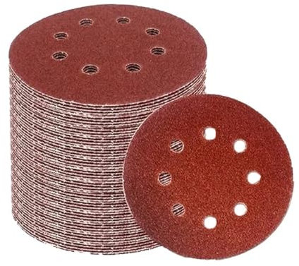 8 trous 125 mm papier de verre bois disque de meulage en métal outil de polissage abrasif 40/1000/2000 disques de ponçage grain 2000, 50 pièces