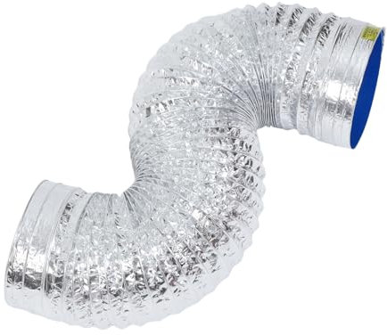 Hemobllo Flexible Aluminum Foil Exhaust Hose Thickened Ventilation Pipe for Kitchen Range Hood Easy Install