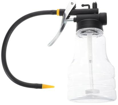 Didiseaon Oil Can with Bendable Nozzle 250ml High Pressure Plastic Oiler Pump Can for Automotive and Household Use Efficient Engine Oil Dispensing and Lubrication Tasks