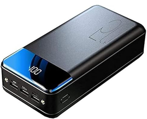 Caricabatterie portatile Power Bank Fast Charging 50000Mah, batteria per telefono ad alta capacità a 3 uscite con torcia e display a LED Batteria esterna compatibile con il 99% dei dispositi