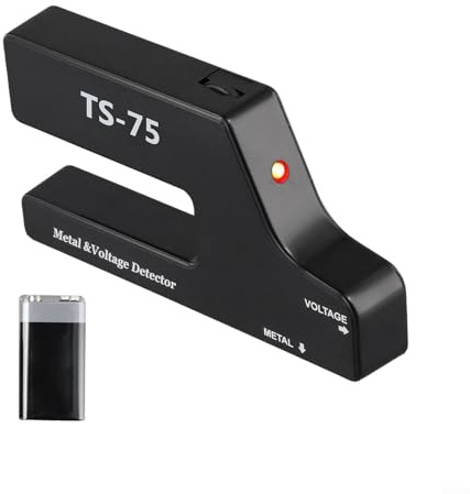 Detector de metales y voltaje de mano 2 en 1, escáner de pared con LED y alertas de sonido, sensor de cable portátil para localizar cables de CA y metal