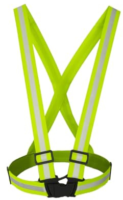 Reflektorweste verstellbar für Erwachsene & Jugendliche – Hohe Sichtbarkeit bei Nacht – Leicht, Atmungsaktiv & Einstellbar – Ideal für Joggen, Laufen, Radfahren, Motorrad & Wandern