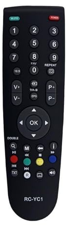 ATOMUSERLY 1 Control Remoto RC-YC1 for A47F-TV, Repuesto for Smart TV