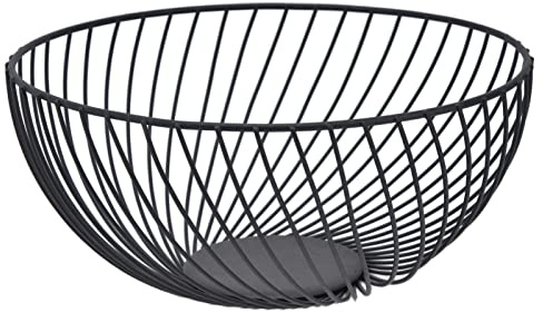 Tissting Cestino Frutta in Ferro Stile Europeo, Design Antiscivolo, 21oz/593g - Cestino Portafrutta Moderno per Casa, Snack, Verdura, Ideale per Tavola, e Party