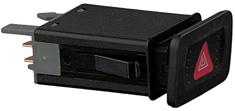 febi bilstein 22292 Warnblinkschalter mit Relais, 1 Stück | Kompatibel mit: VW BORA I, BORA Variant, GOLF IV, GOLF IV Variant