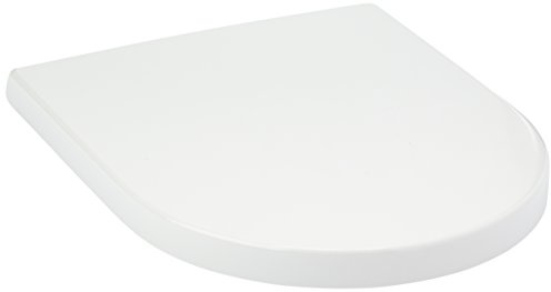Villeroy & Boch Subway 2.0 9 M686101 Abattant WC Charnière en Acier Inoxydable - Blanc.