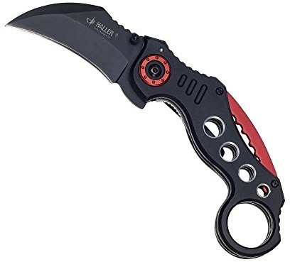 Haller Taschenmesser Karambit Red Circle