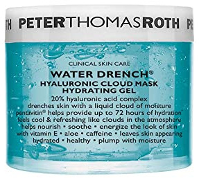 Peter Thomas Roth Water Drench Hyaluronic Cloud Gel mask- Feuchtigkeitsspendende Gesichtsmaske mit Hyaluronsäure & Pentavin, zusätzlich angereichert mit Aloe Vera, Vitamin E & Koffein
