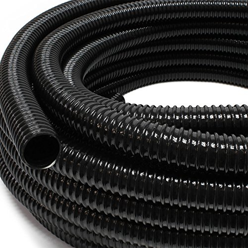 5m Pond Hose Spiral Hose 38 mm (1 1/2) Black