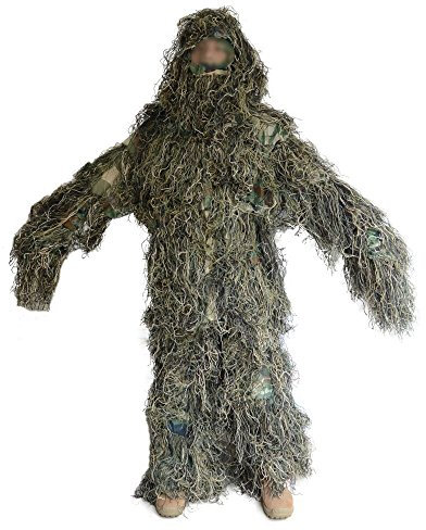 Hotour Con capucha Ghillie Suit