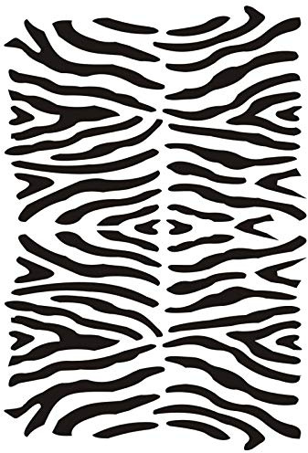 Ideen mit Herz Laser-Kunststoff-Schablone, DIN A4, Hintergrund | Kreative Wandgestaltung, Textilien, Papier, Scrapbooking (Zebra)