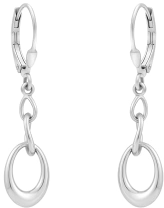 SOFIA MILANI - Damen Ohrringe 925 Silber - Ohrhänger Oval