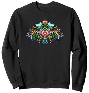 Scandinavian Norwegian Rosemaling Norway Women Sweatshirt