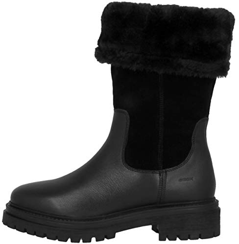 Geox D Iridea M, Stivali Donna, Nero (Black C9999), 36 EU